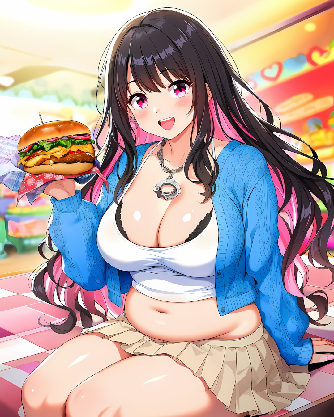 🍔ハンバーガーでランチ✨リナちゃんのY2Kデート