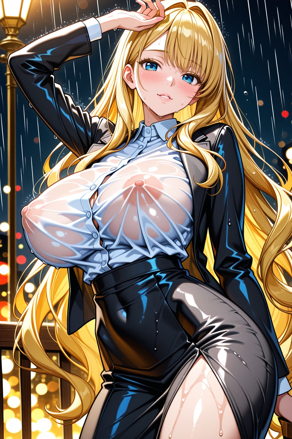 傘忘れちゃってね。