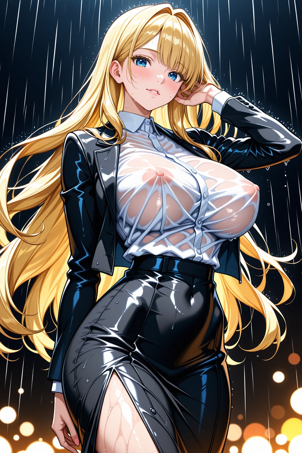 傘忘れちゃってね。