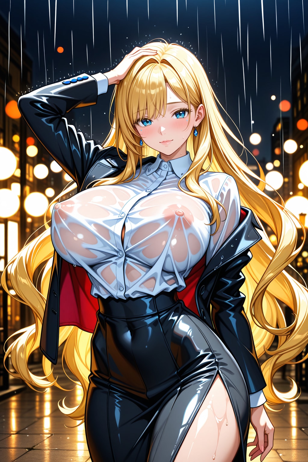 傘忘れちゃってね。