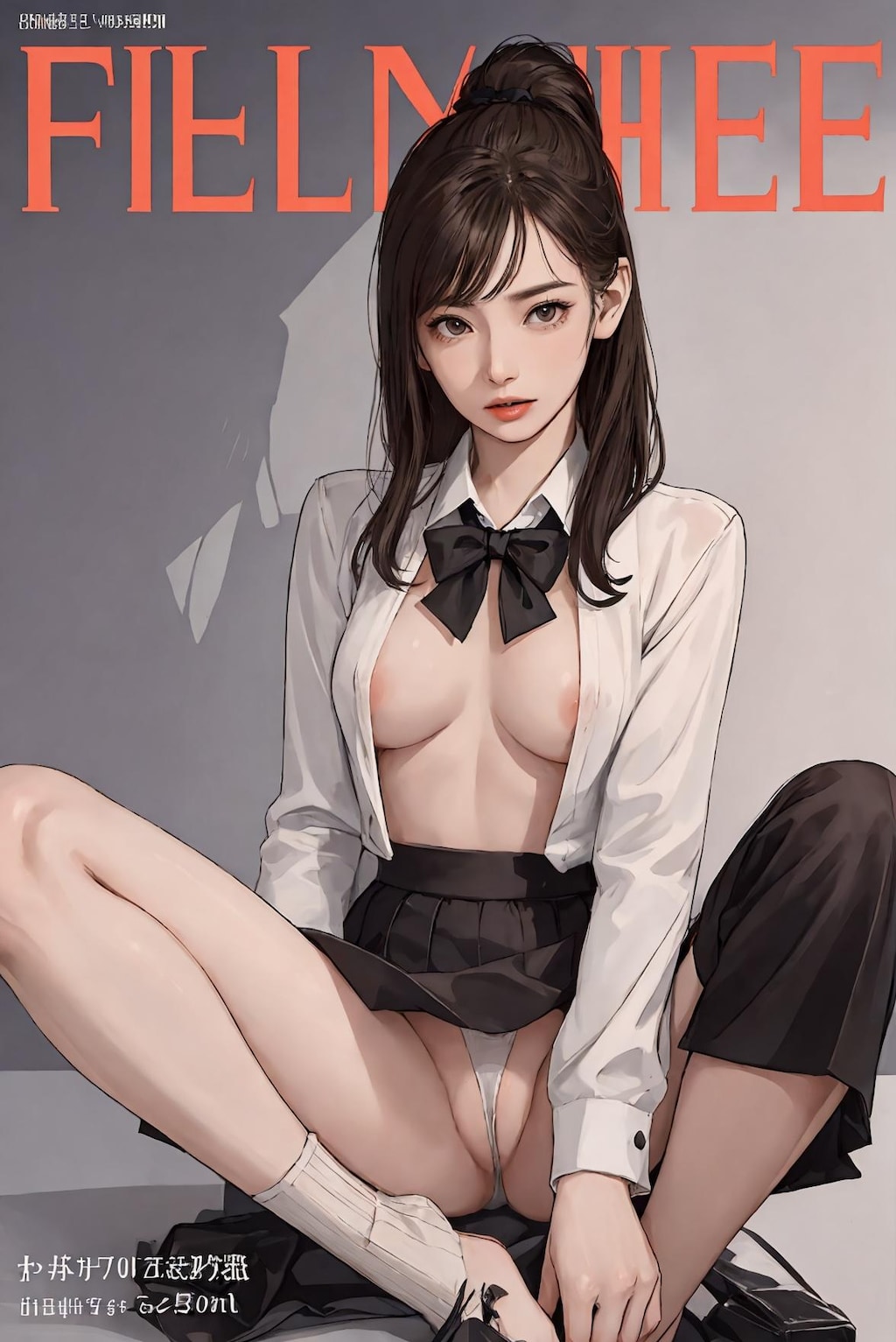 スリングショットセーラー服／別世界のファッション雑誌の表紙