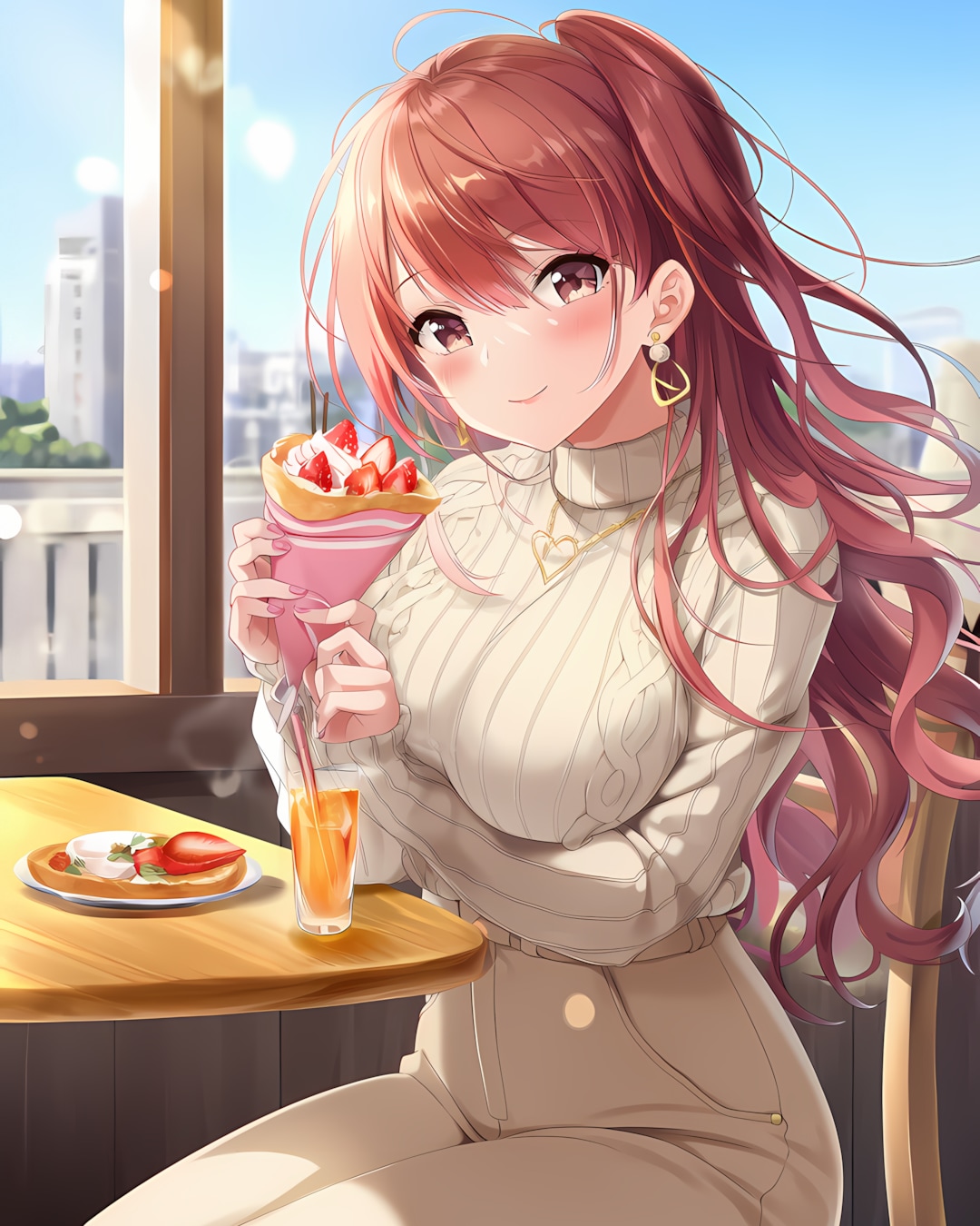 🧁クレープの日モーニング♡ | の人気AIイラスト・グラビア