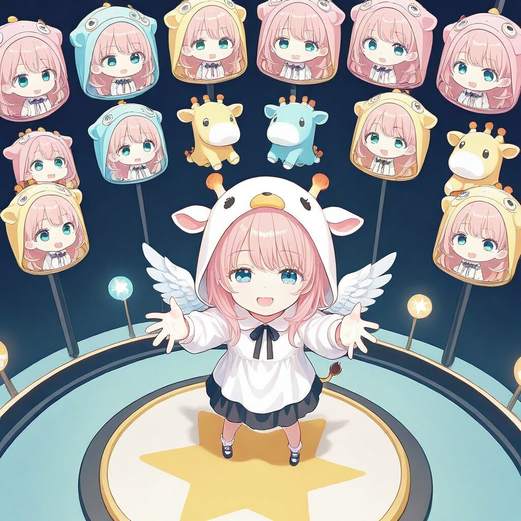 新モデルUNICORNおためしアニマルフーディーちび子ちゃんと時々お姉さん