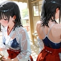 スクール水着巫女 2枚目