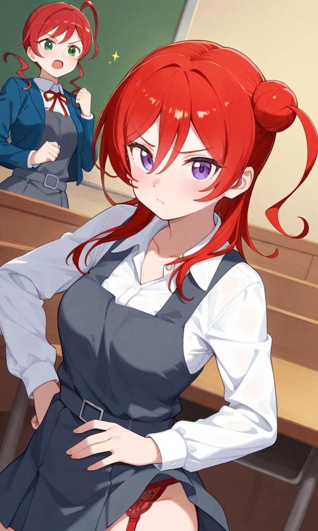 たくしあげている訳じゃないから