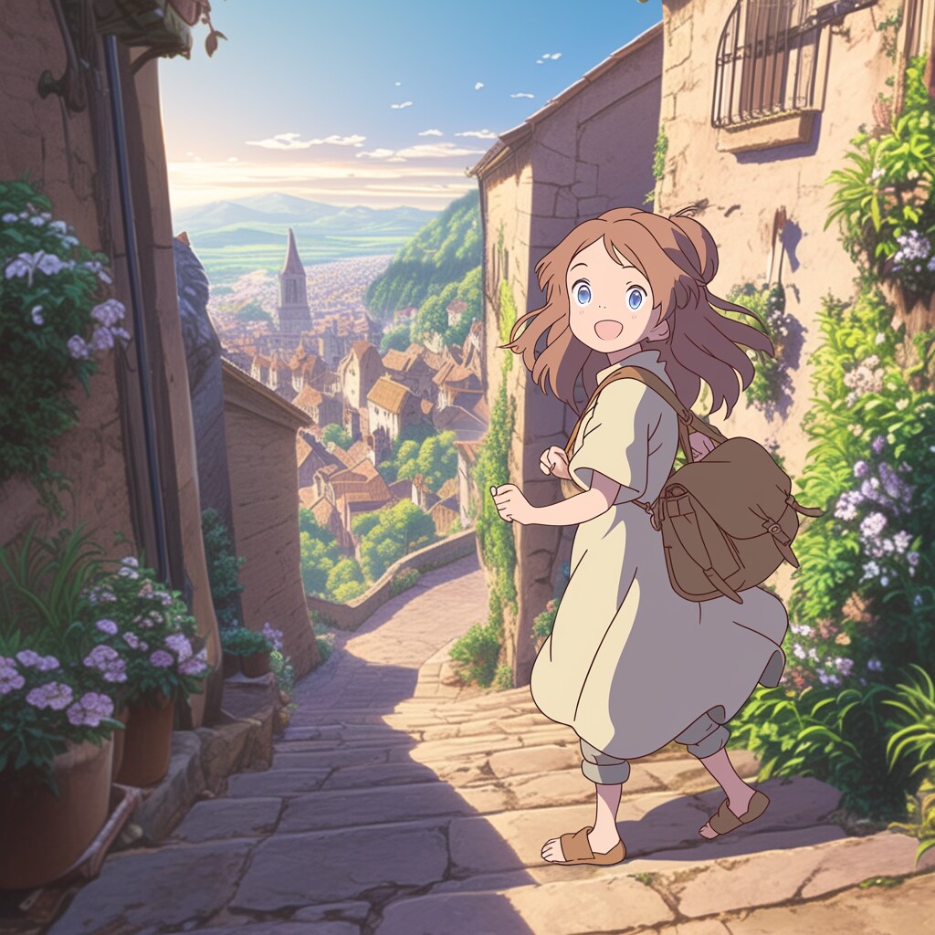 ペルージャの街と女の子 City of Perugia and girls