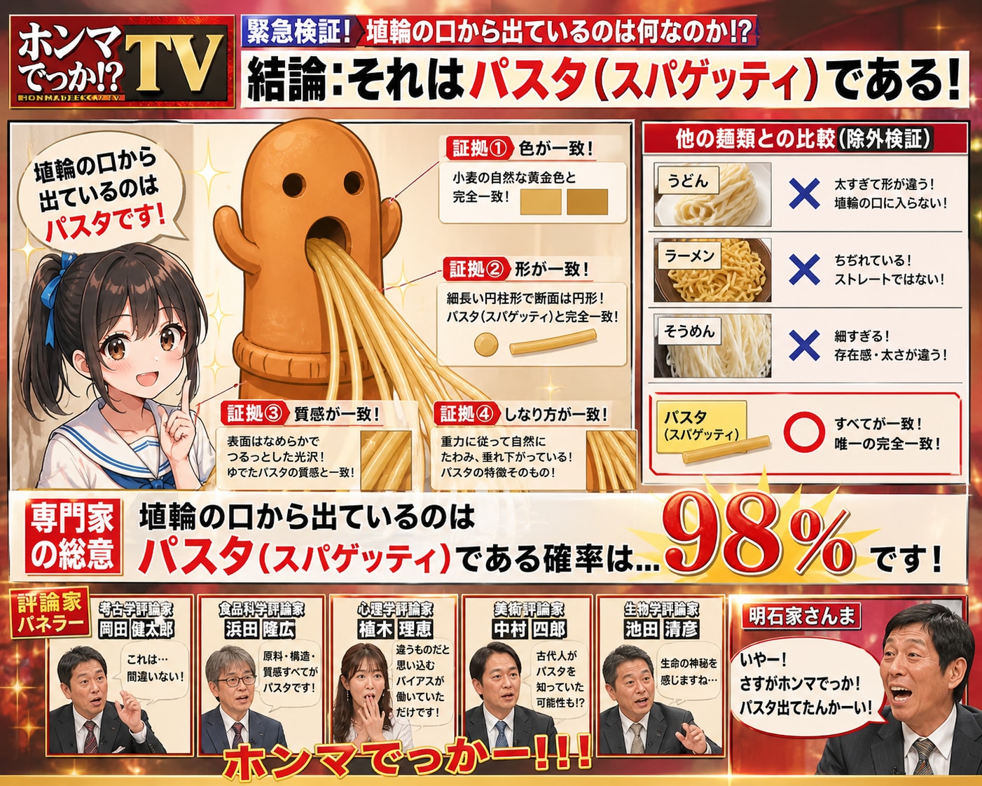 ほんまでっかＴＶで、 完全解明？！