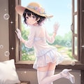 花帽子揺夏窓 2枚目