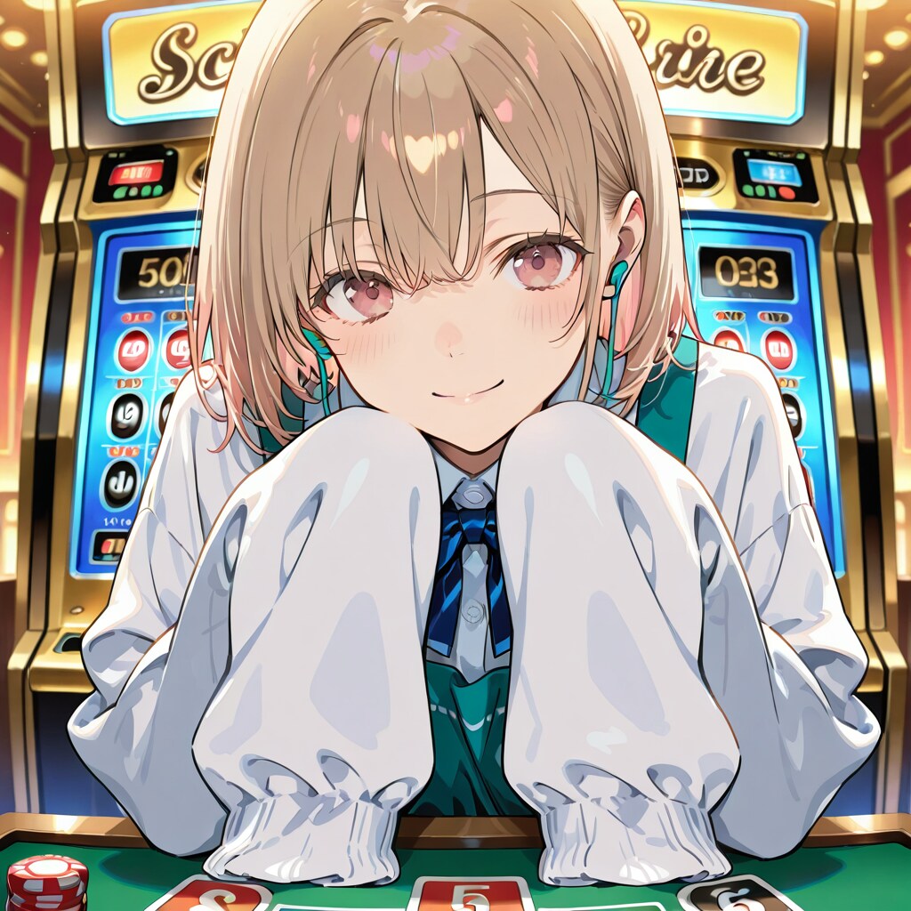 カジノにいたブカブカ袖美人さん