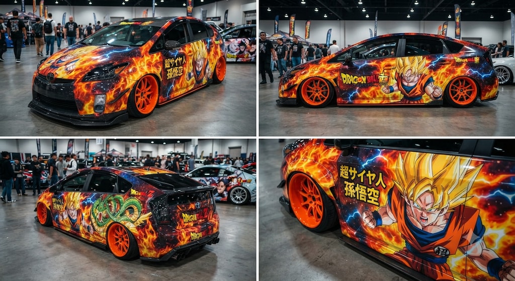 ドラゴンボール痛車プリウス