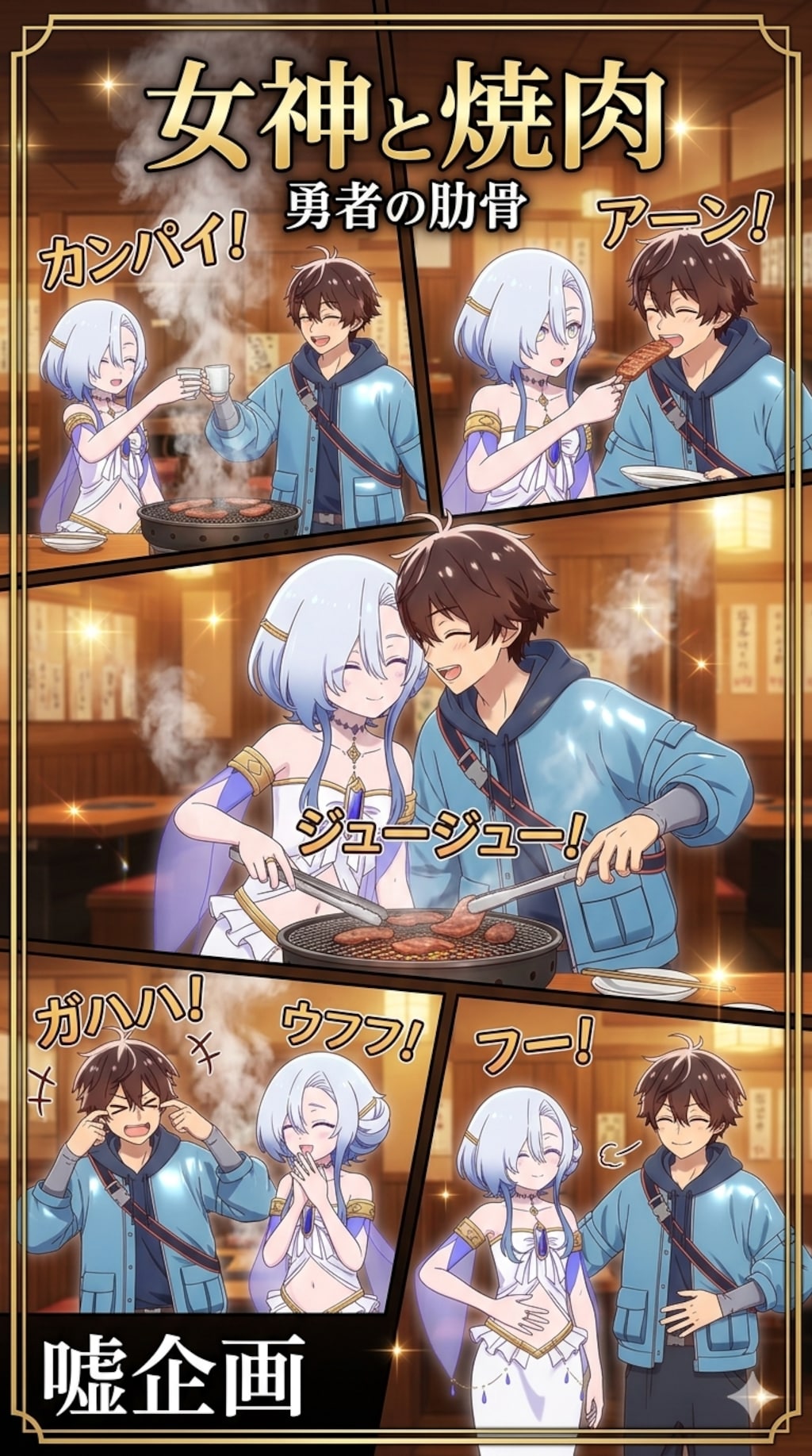 女神と焼肉　勇者の肋骨
