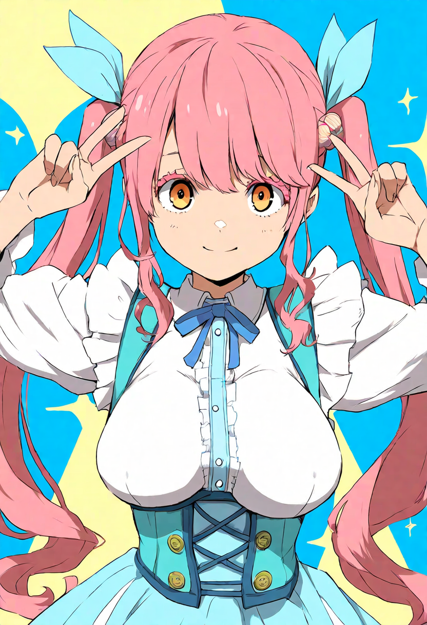 「ぴーすぴーす！」 | の人気AIイラスト・グラビア