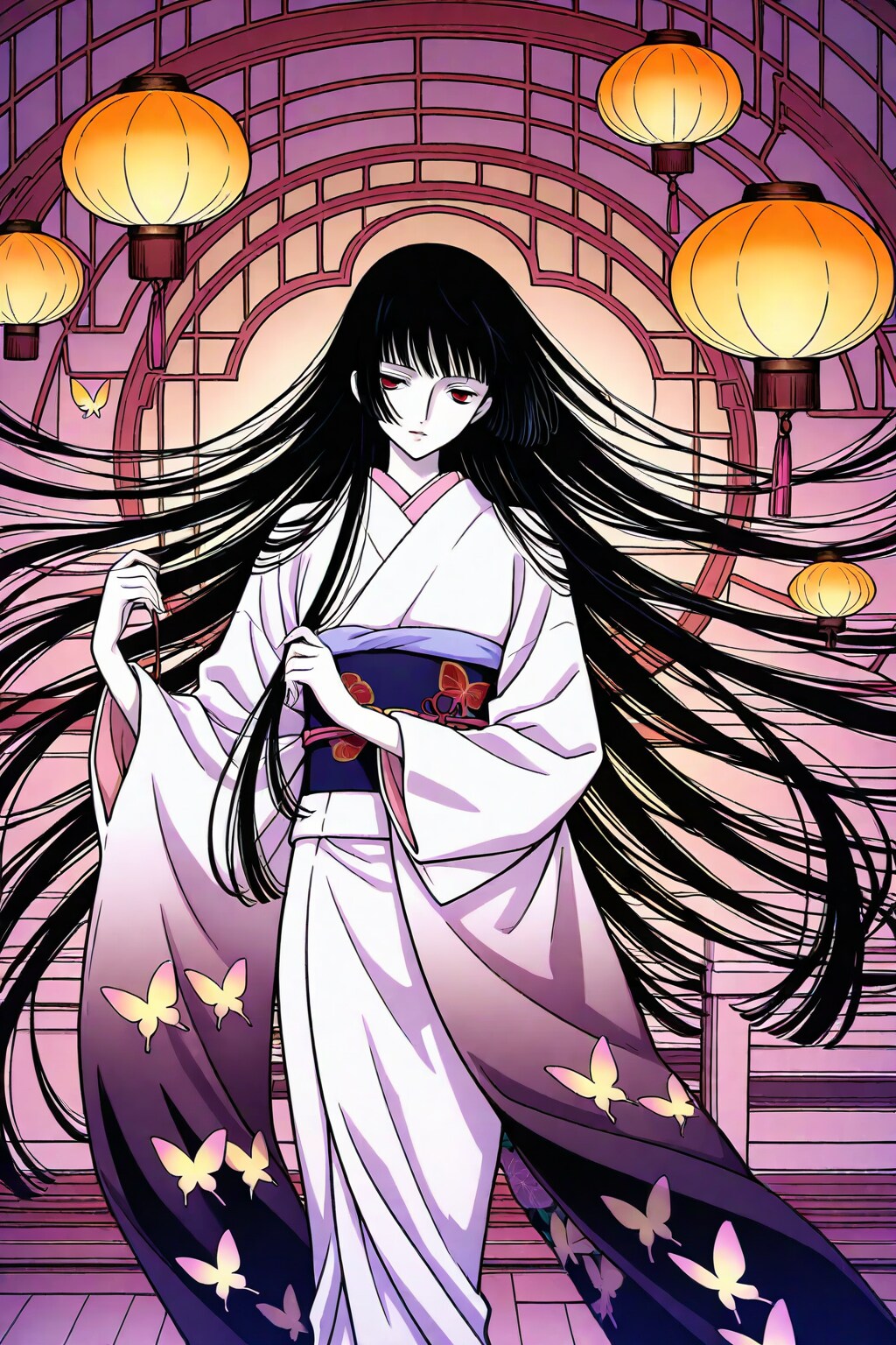 壱原侑子と蝶 | の人気AIイラスト・グラビア