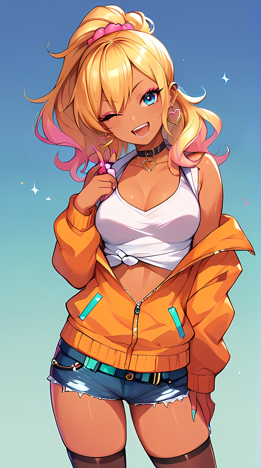 今時の褐色ギャルズ | の人気AIイラスト・グラビア