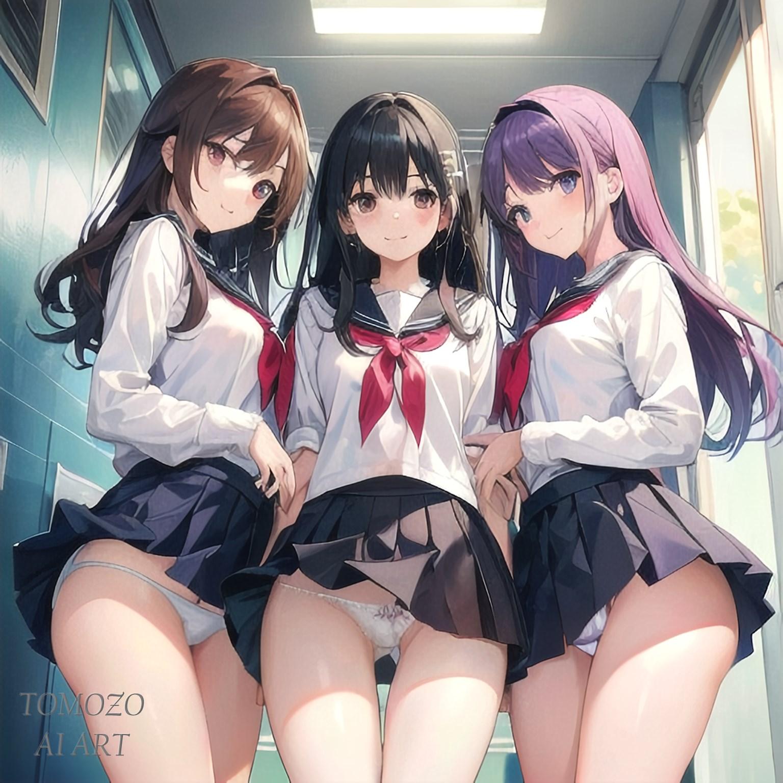 書道部の生徒たち（オレが顧問）