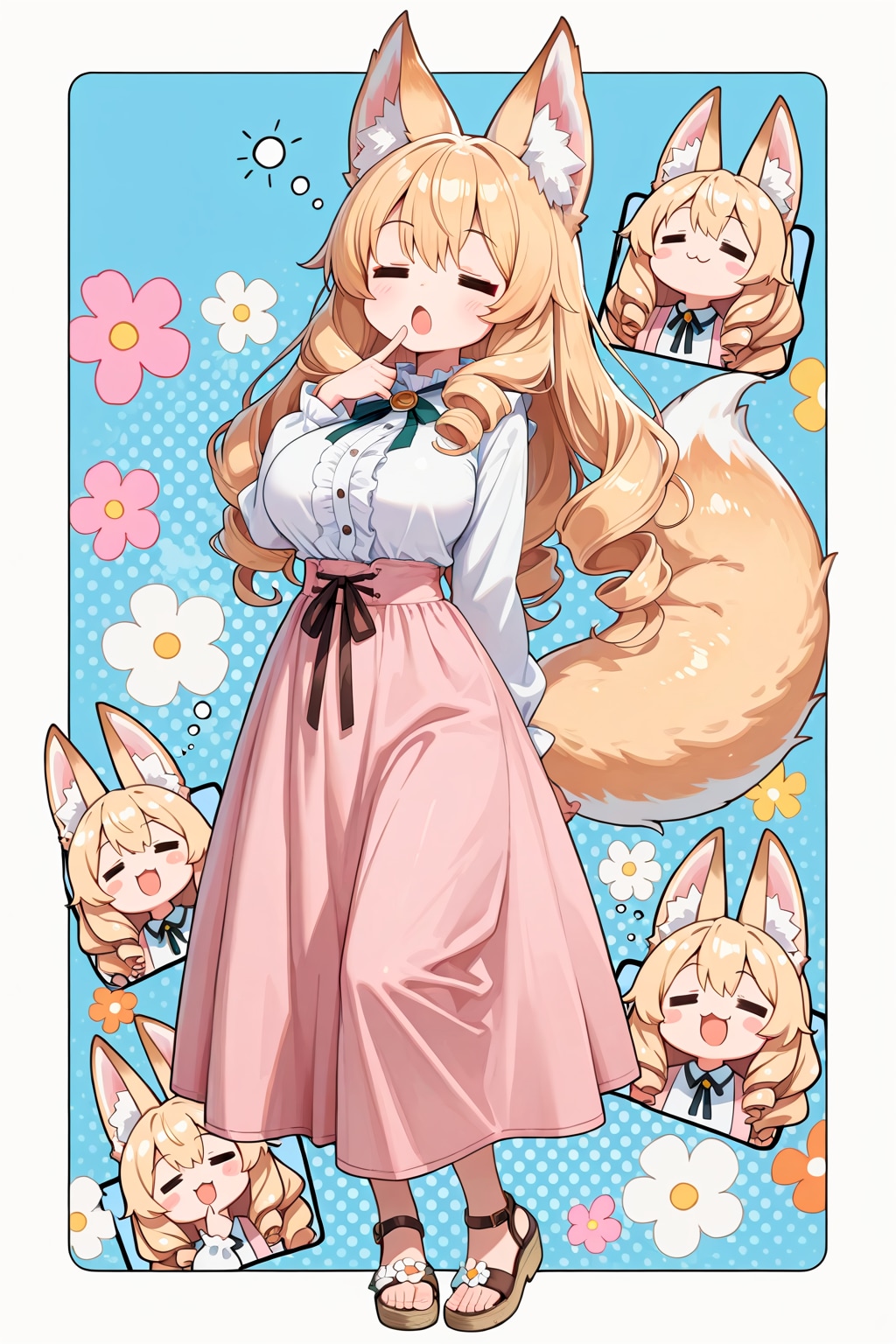 ケモミミのぼんやりとしたおねえさん