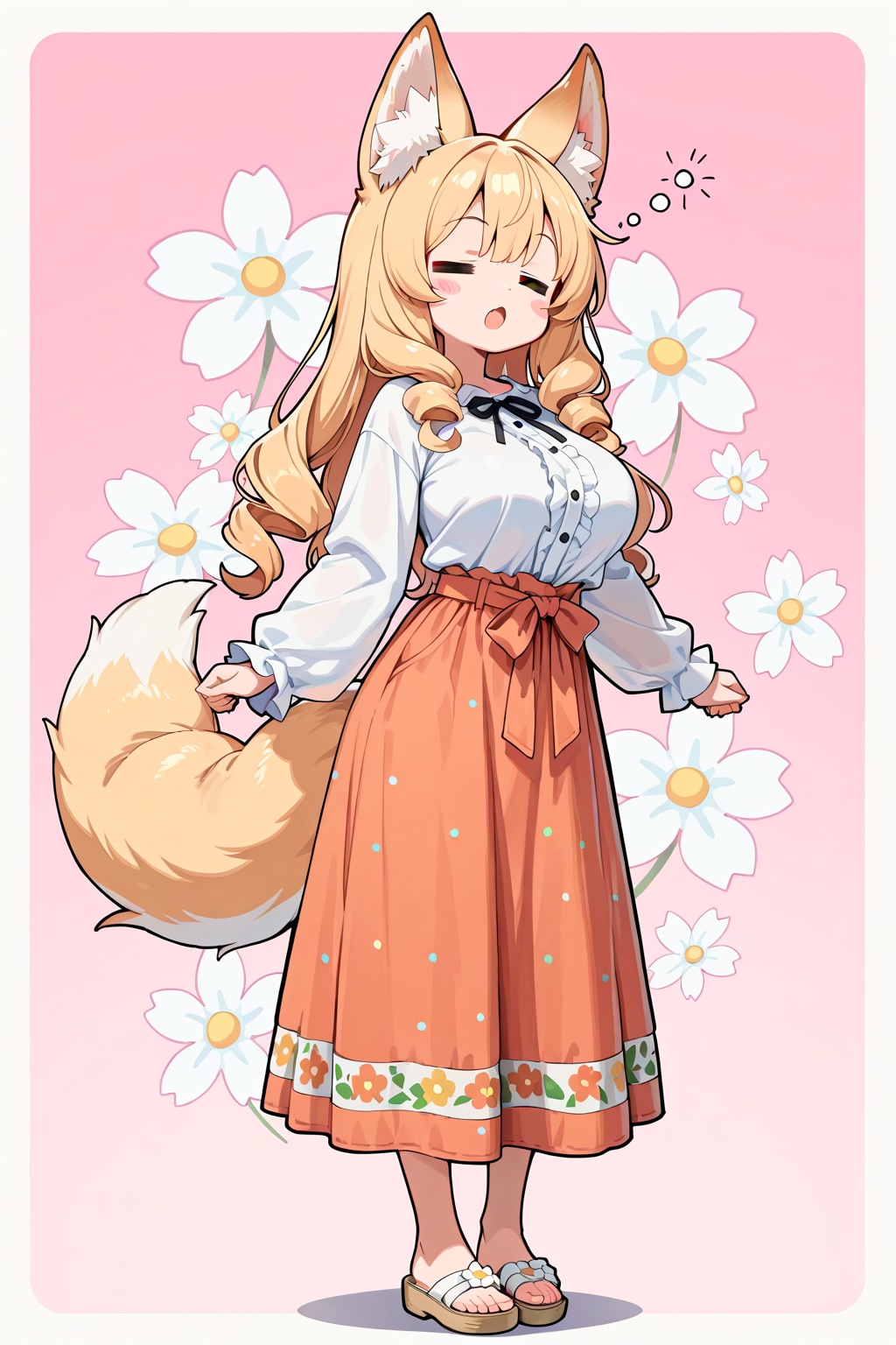 ケモミミのぼんやりとしたおねえさん