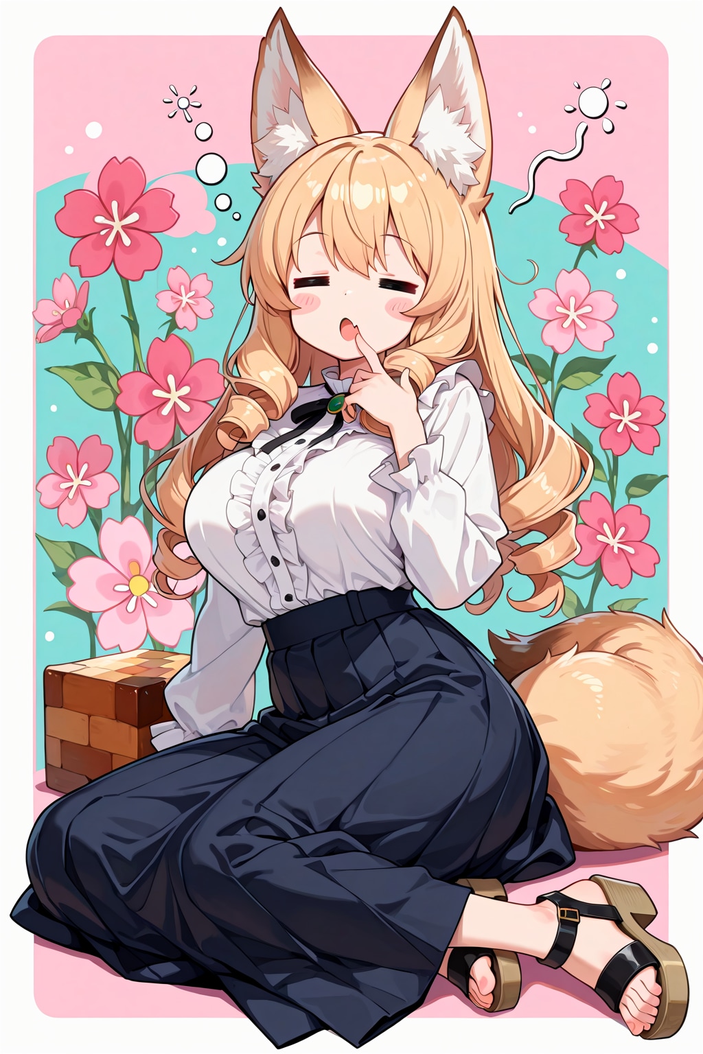 ケモミミのぼんやりとしたおねえさん