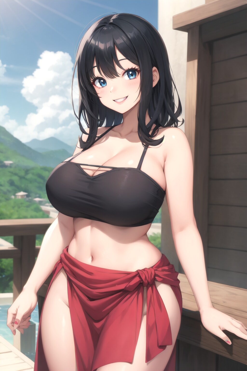 水着お姉さん
