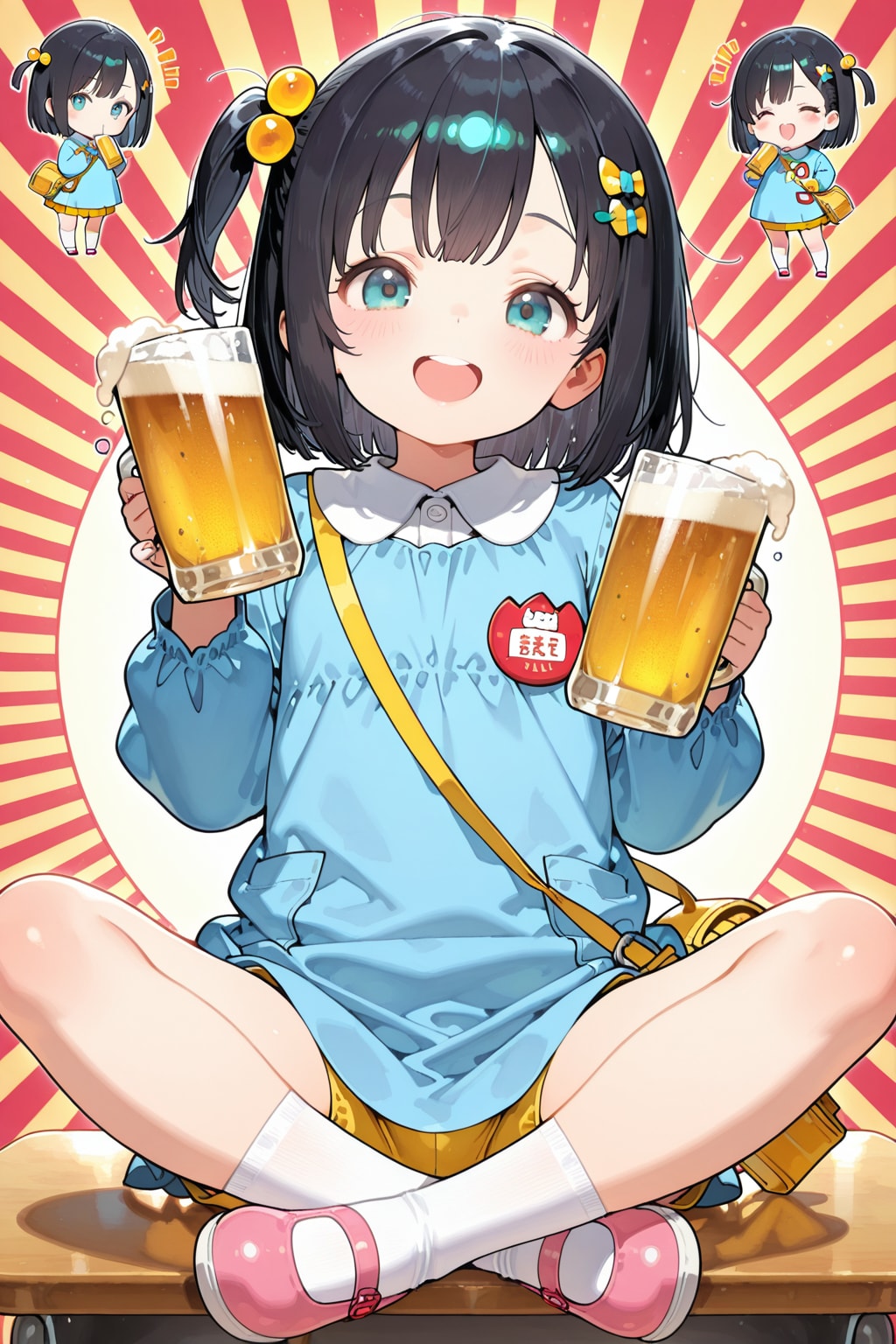 通園終わりの一杯 | の人気AIイラスト・グラビア