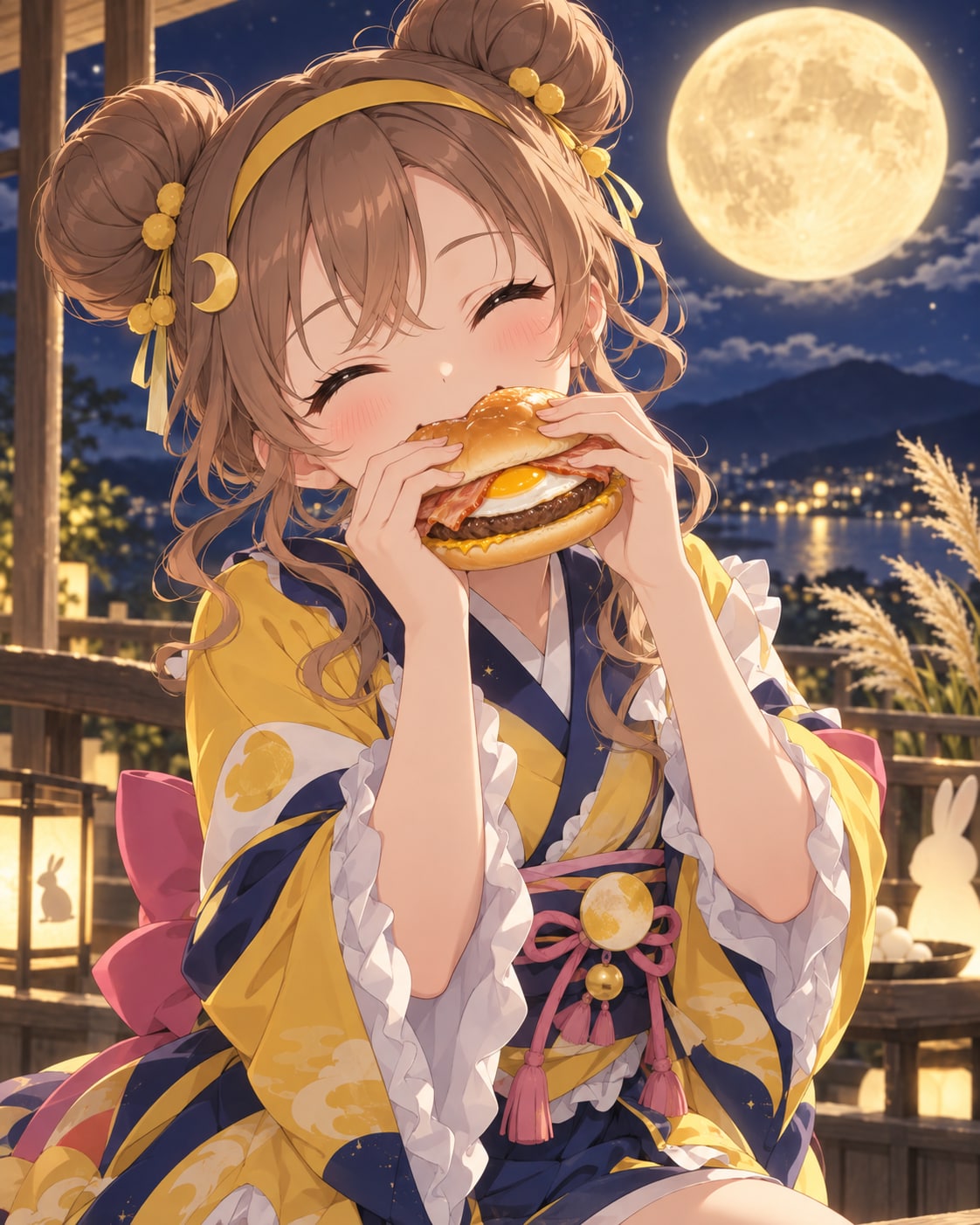 042 月見バーガー by ChatGPT | の人気AIイラスト・グラビア