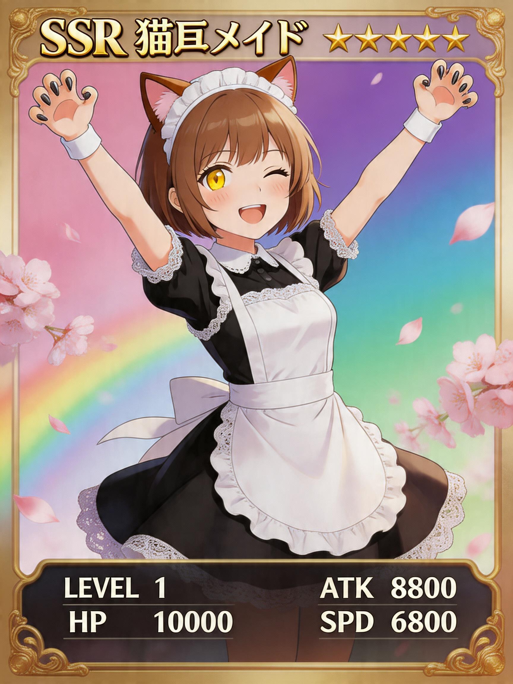 【#SSRカード】ＳＳＲ猫耳メイド（モデル: Seedream 5.0） | の人気AIイラスト・グラビア