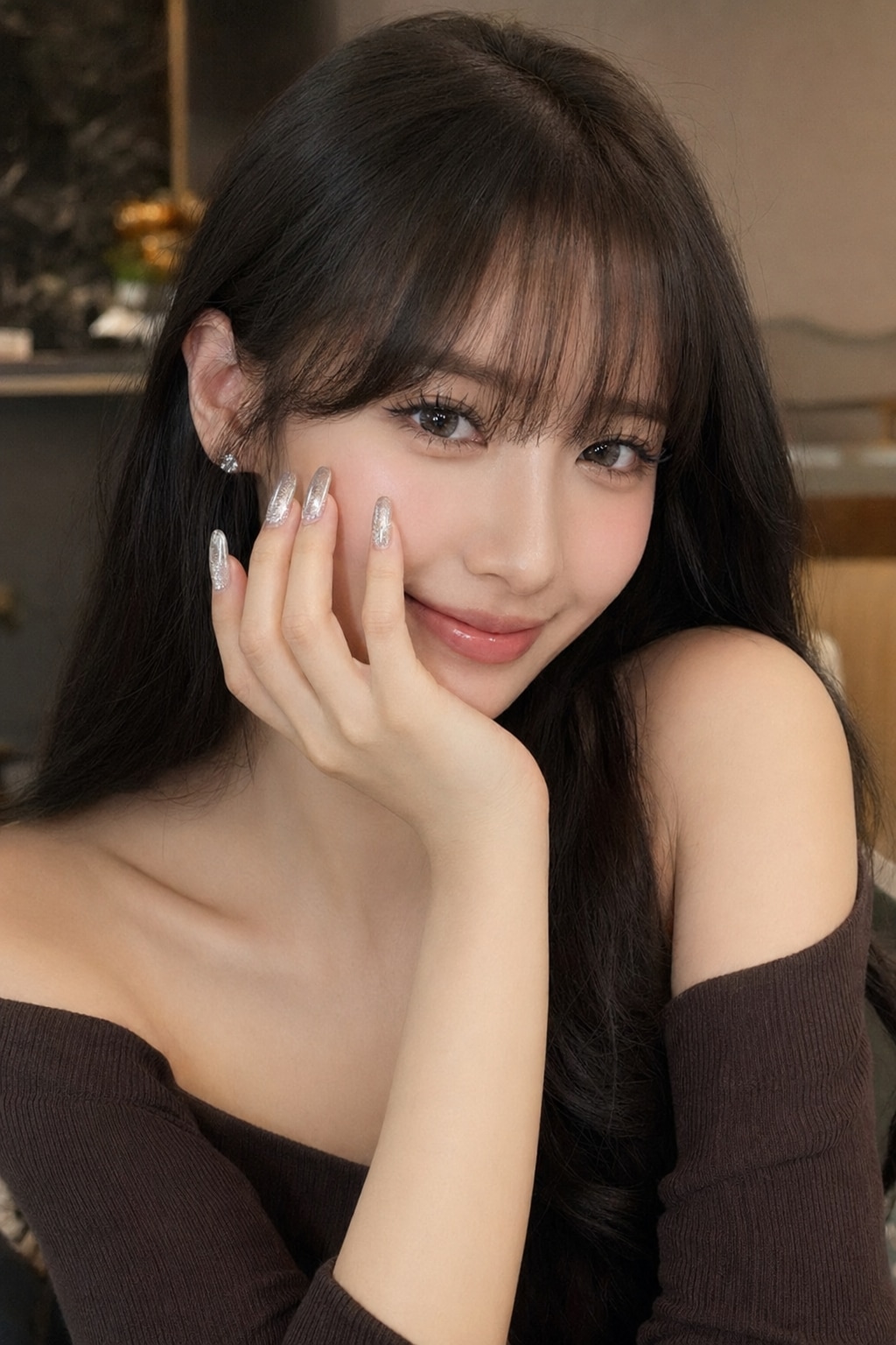 マグネットネイルの美女
