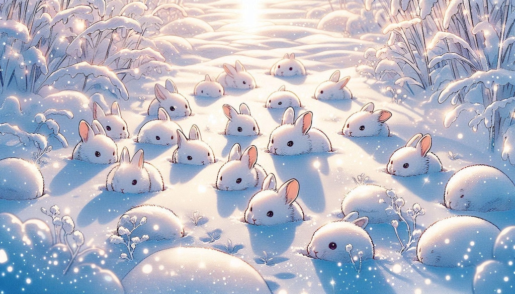 雪原のチンアナゴ？