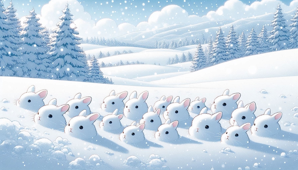雪原のチンアナゴ？