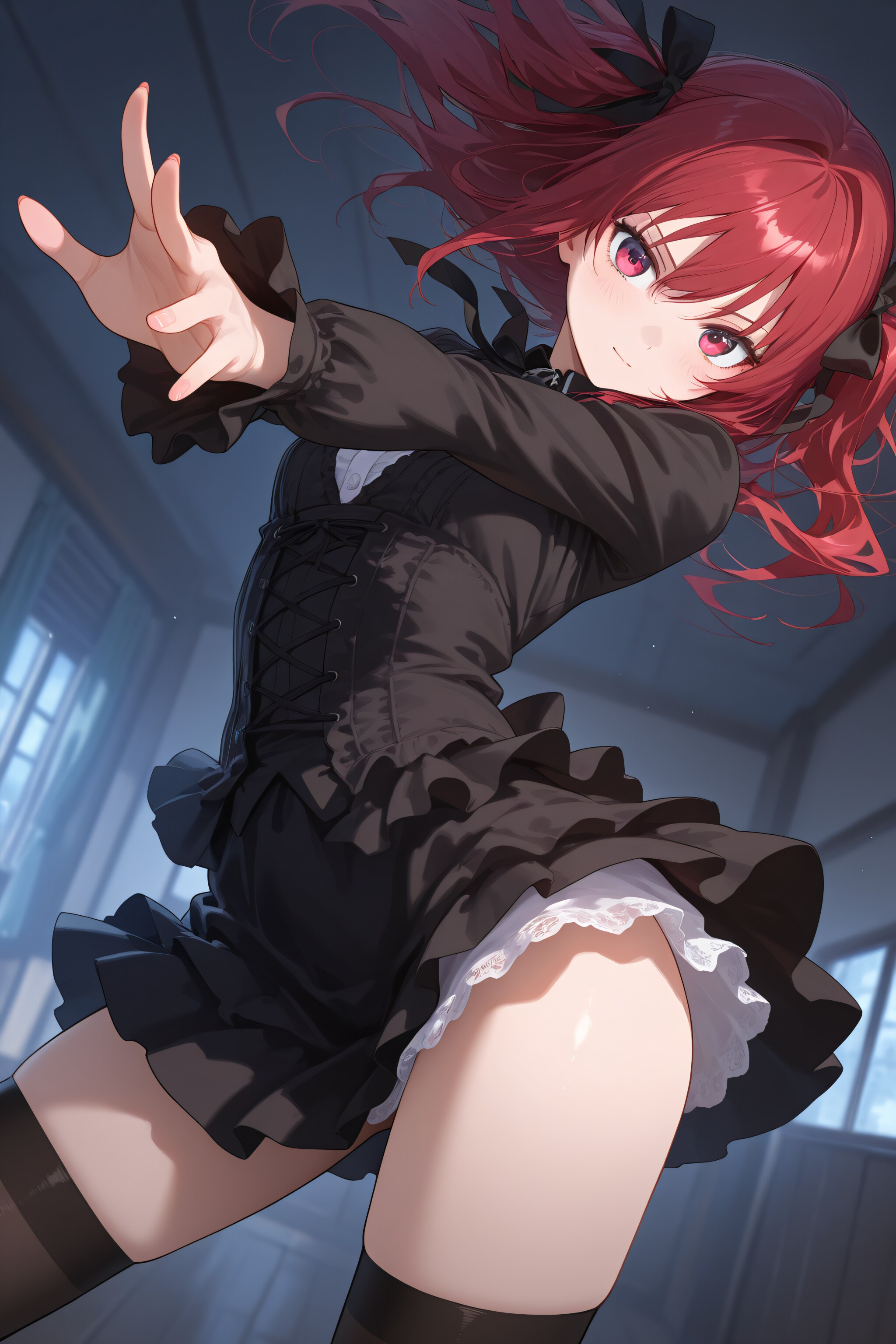 ゴスロリ少女の戦闘態勢