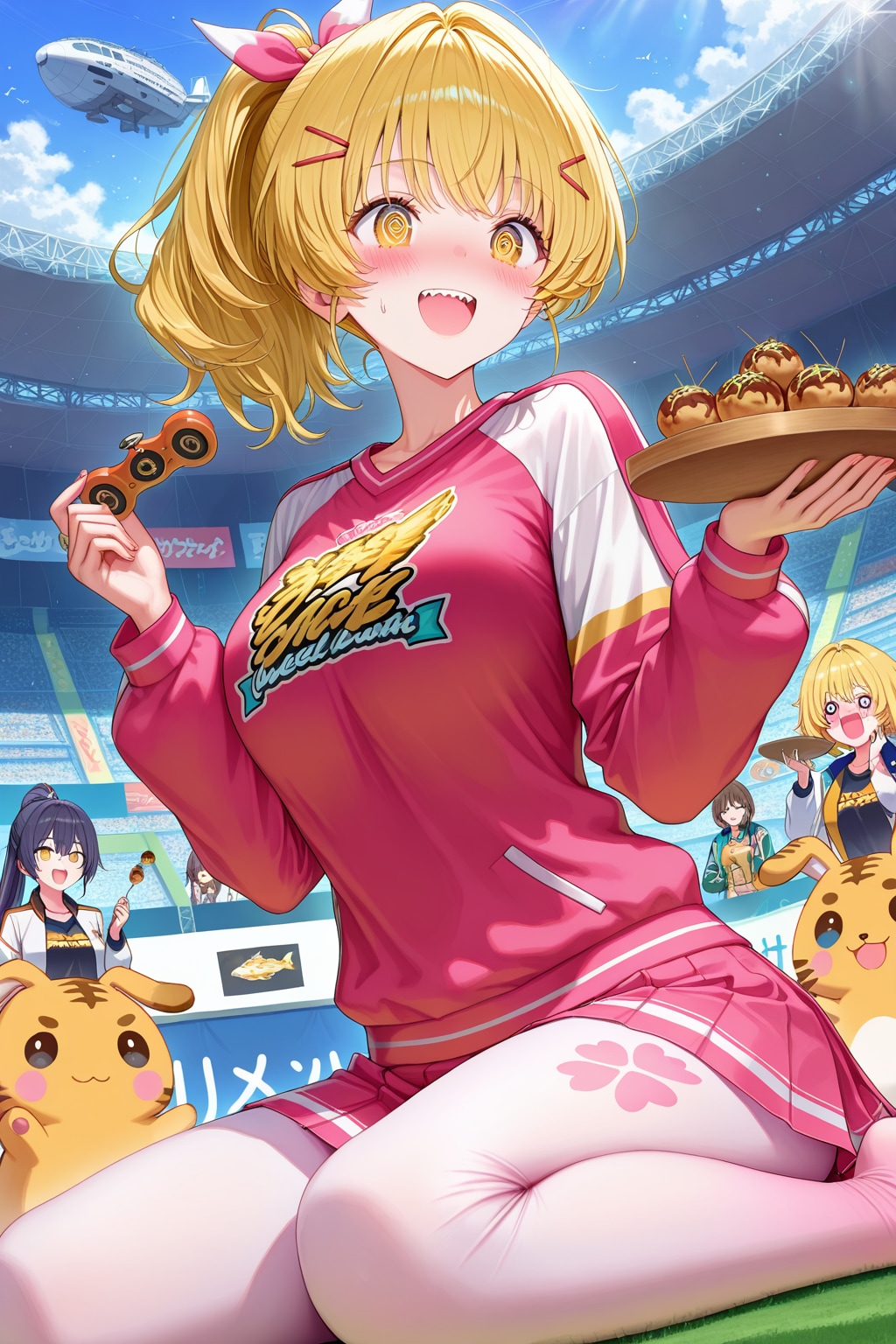 金髪ちゃんとたこ焼き