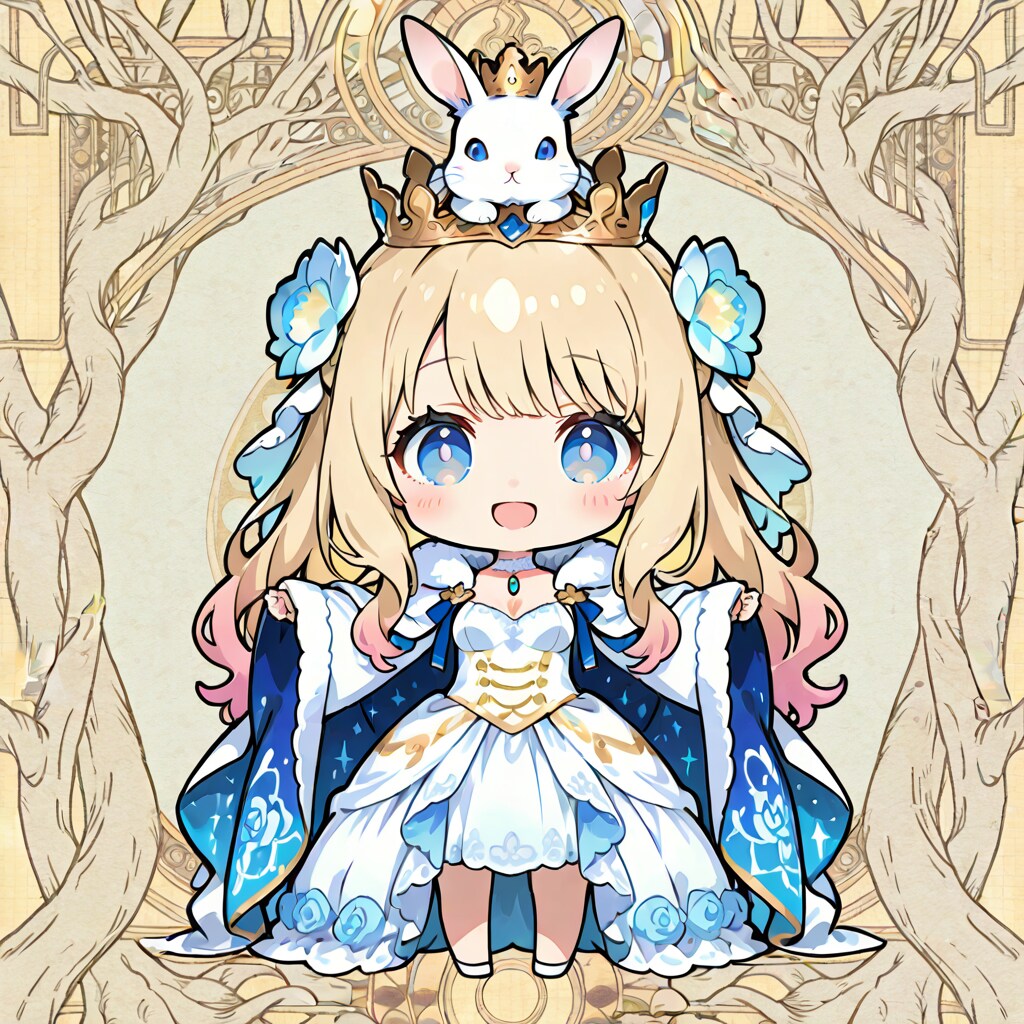 うさぎとちび姫様 | の人気AIイラスト・グラビア