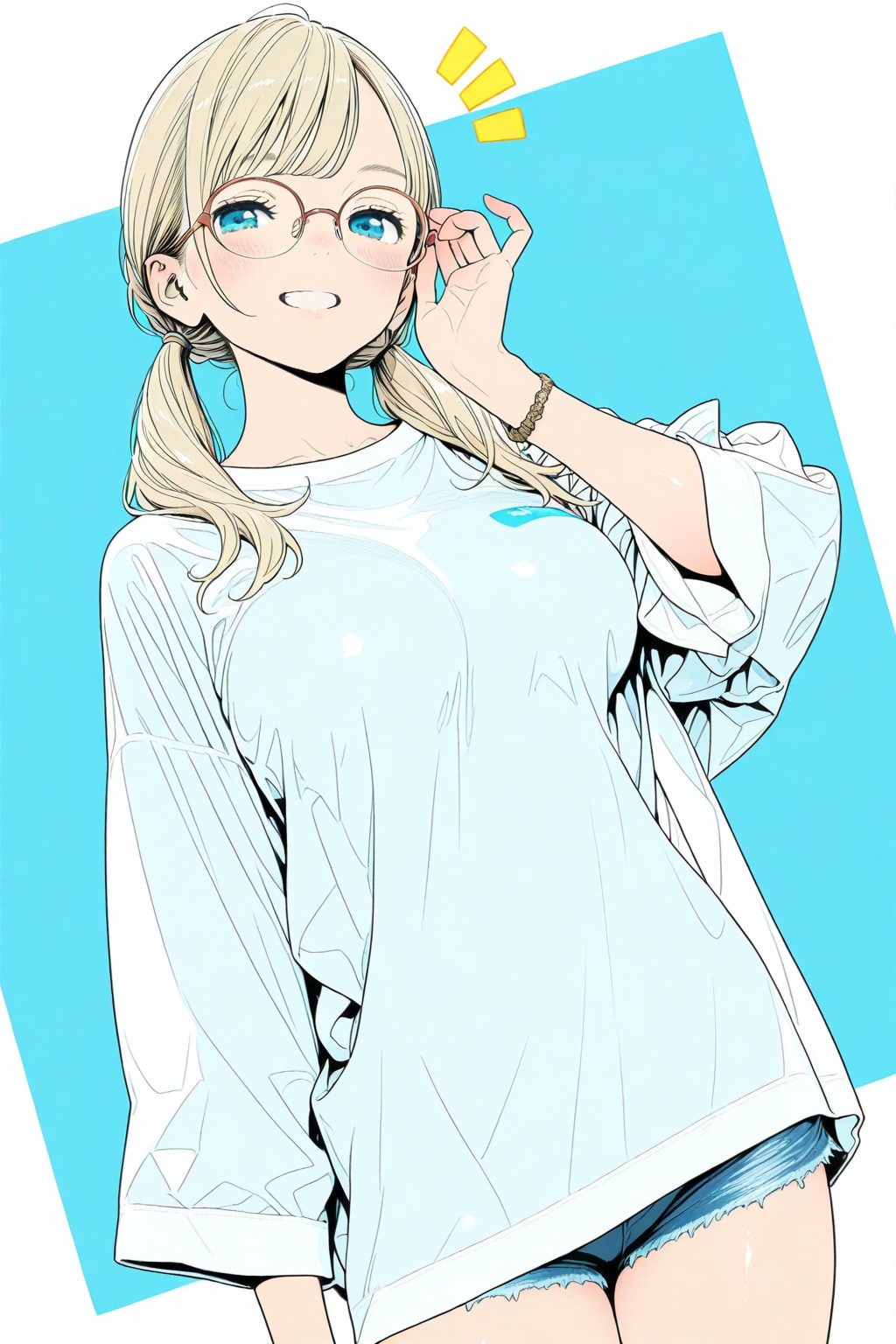 オーバーサイズT | の人気AIイラスト・グラビア