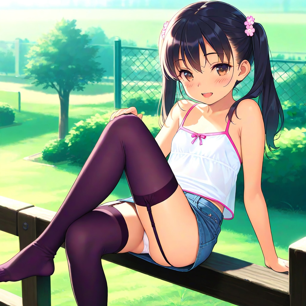 ツインテキャミニーソ子