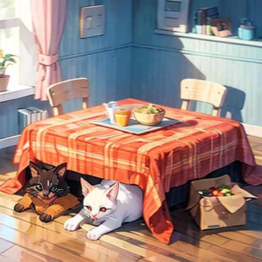 子猫と子犬(テスト2) | の人気AIイラスト・グラビア