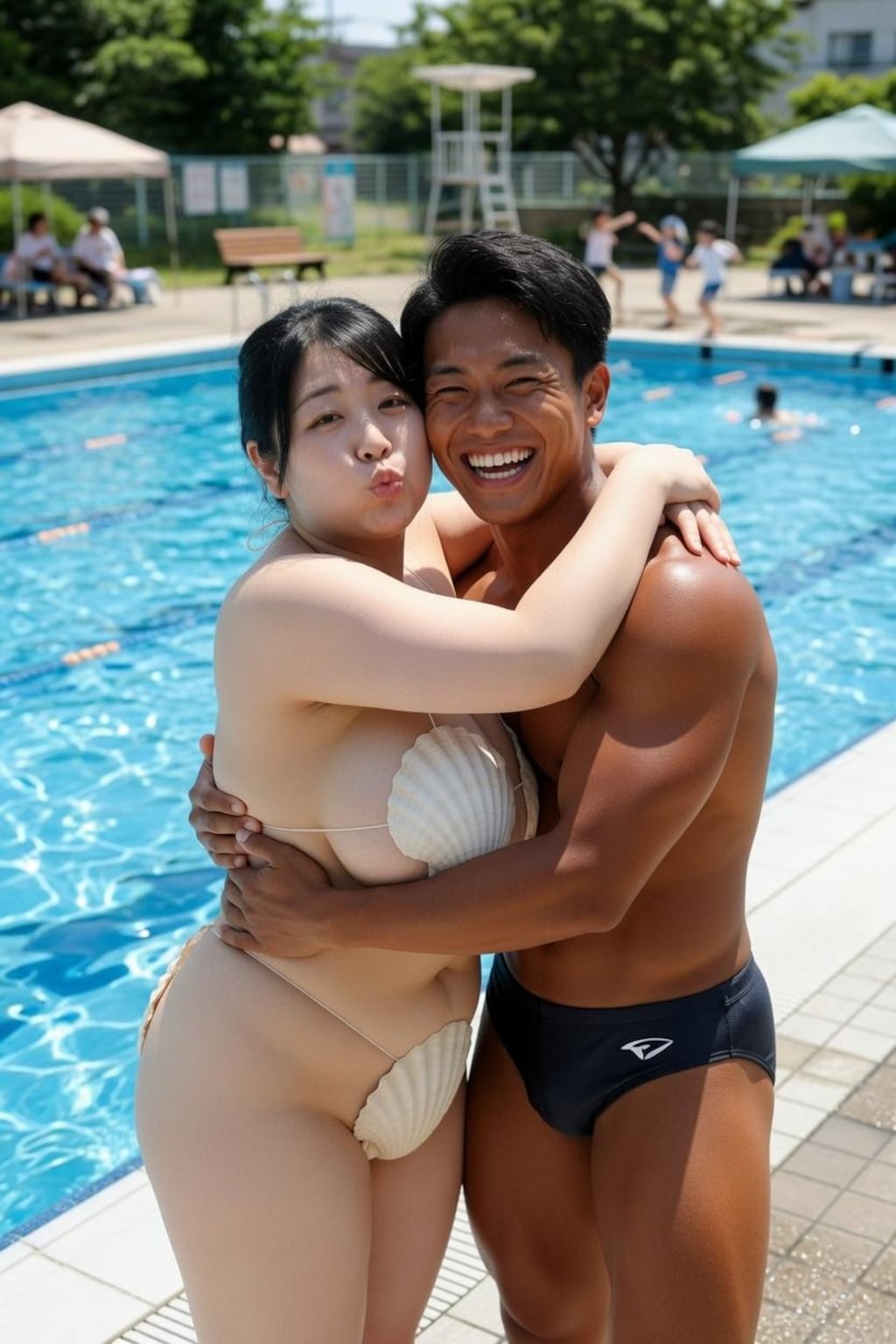 市民プールをザワつかせる女