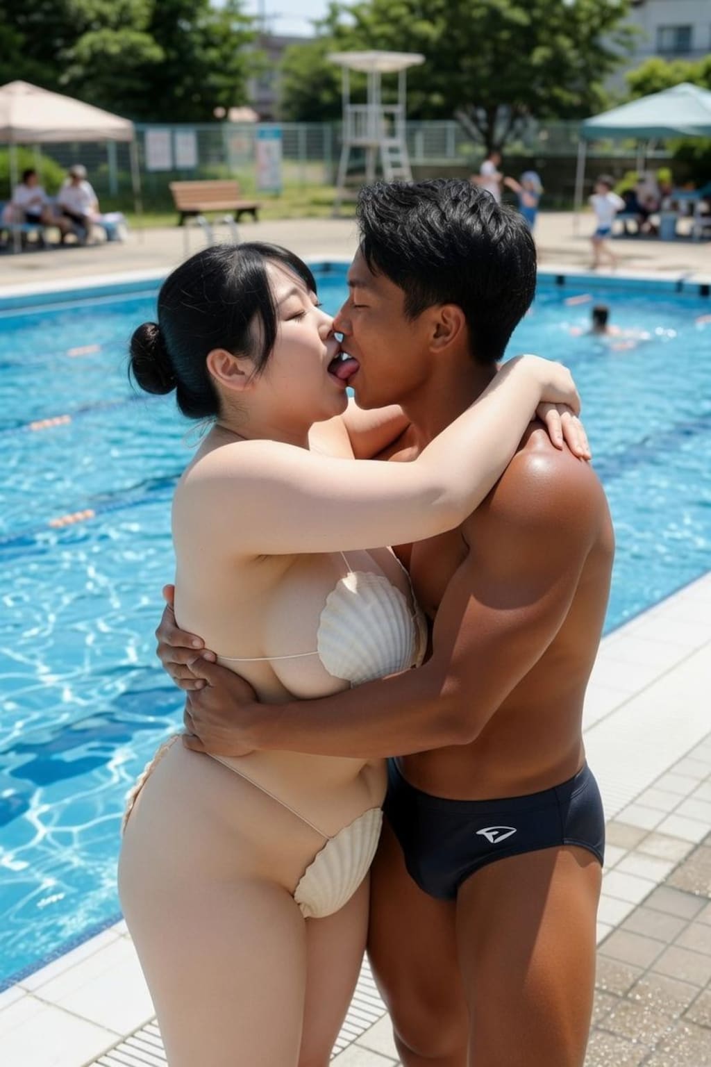 市民プールをザワつかせる女