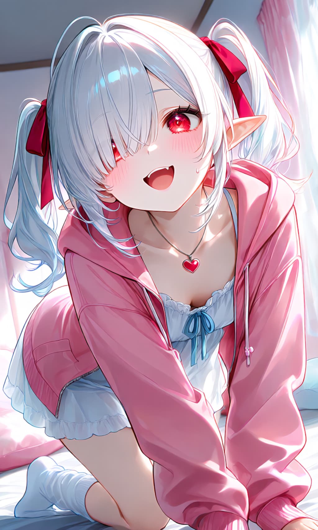 48、朝起こしに来たシロネさん