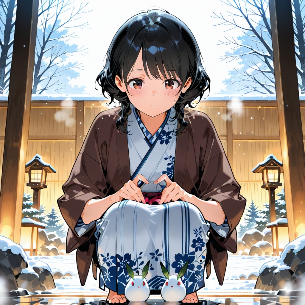 温泉旅館浴衣女子 | の人気AIイラスト・グラビア