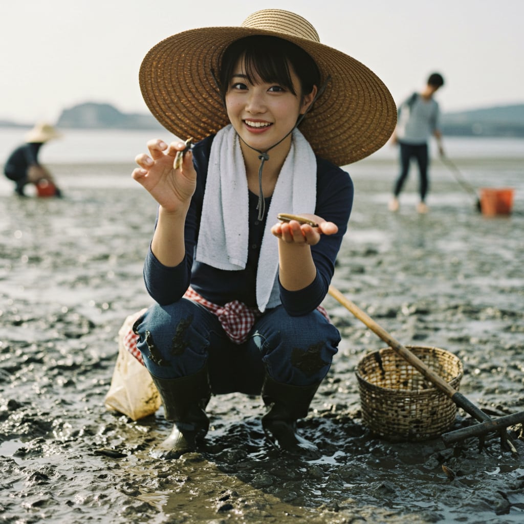 潮干狩り