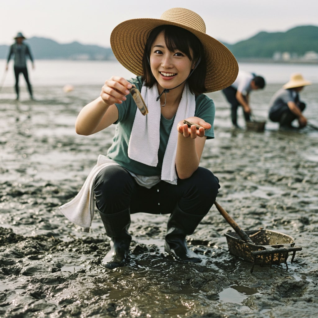潮干狩り