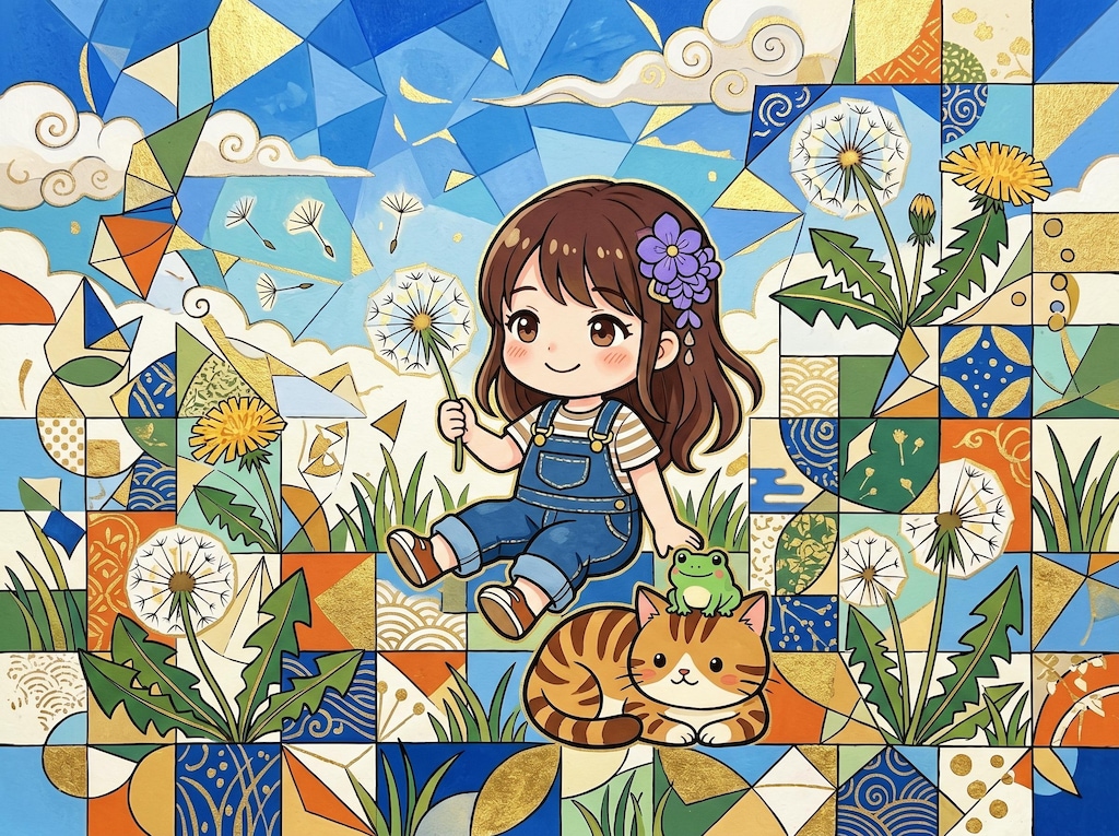 猫と蛙とスミレちゃん