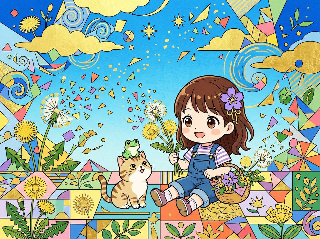 猫と蛙とスミレちゃん