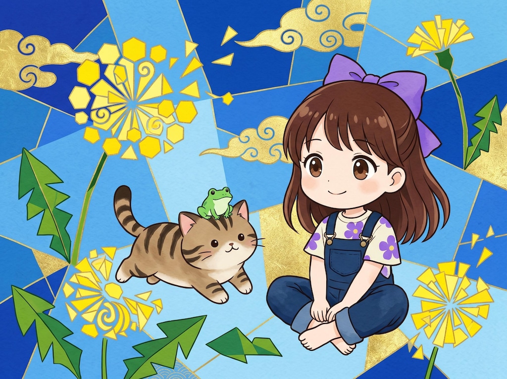 猫と蛙とスミレちゃん