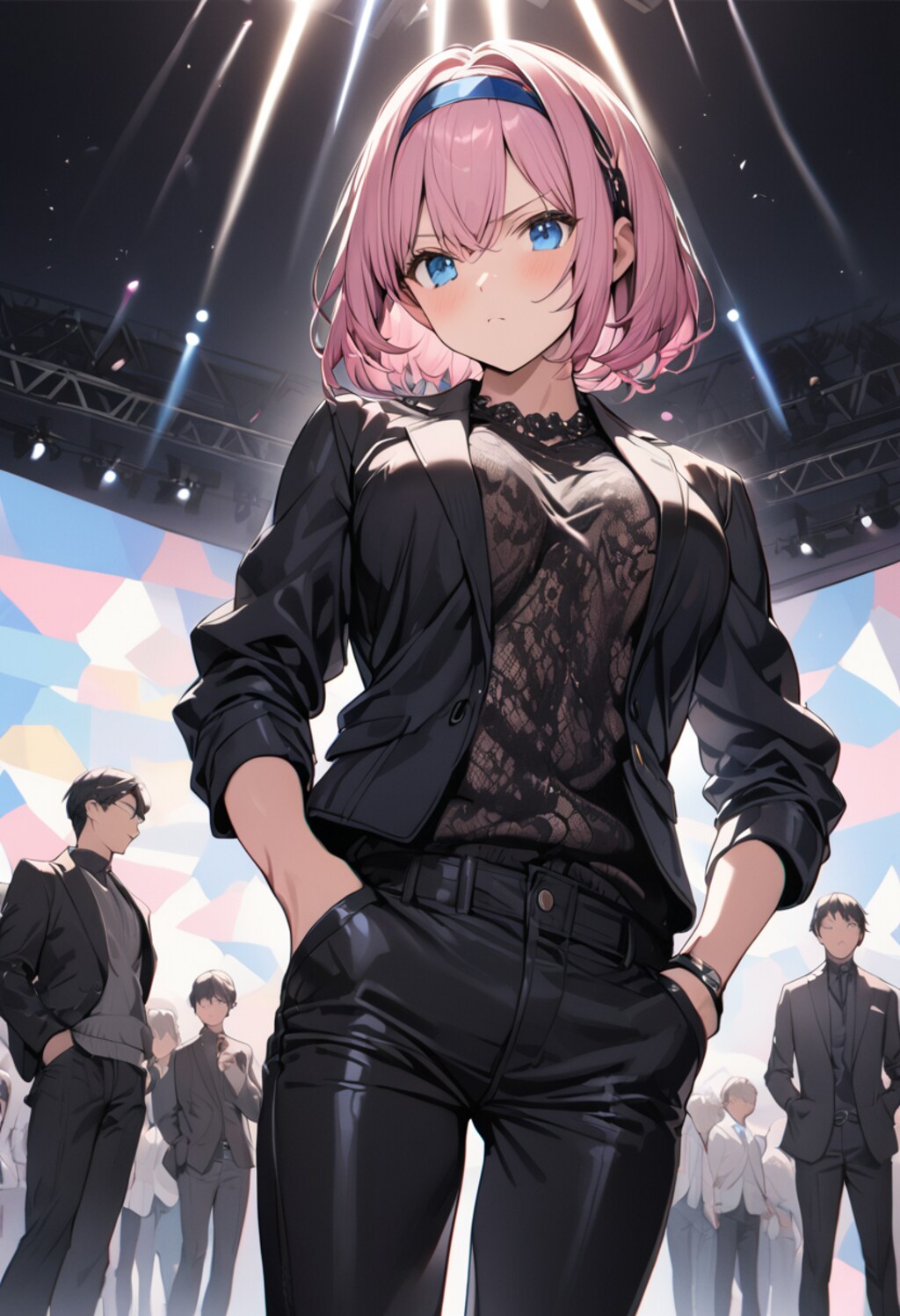 ファッションショーの５人