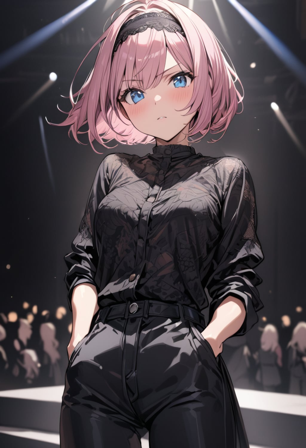 ファッションショーの５人