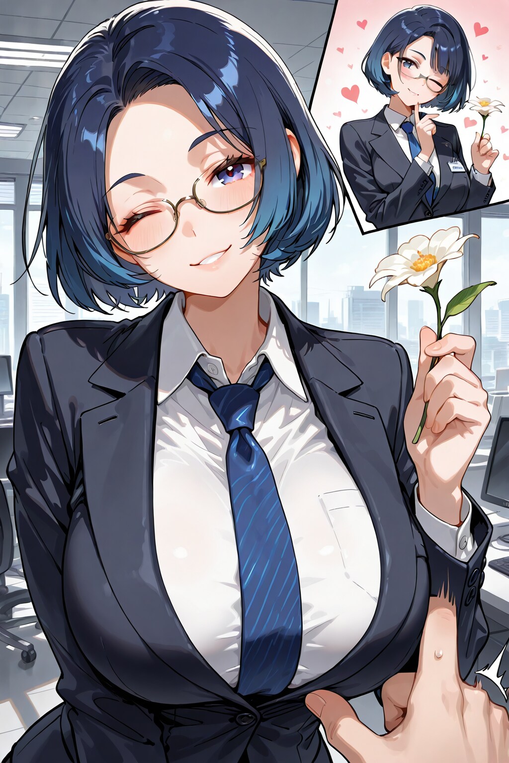 綺麗な花だろう？　キミには負けるけど、とか言っちゃってさー