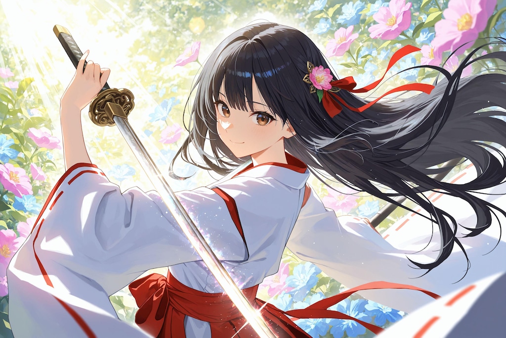 異世界神社の巫女さん（神楽さん）