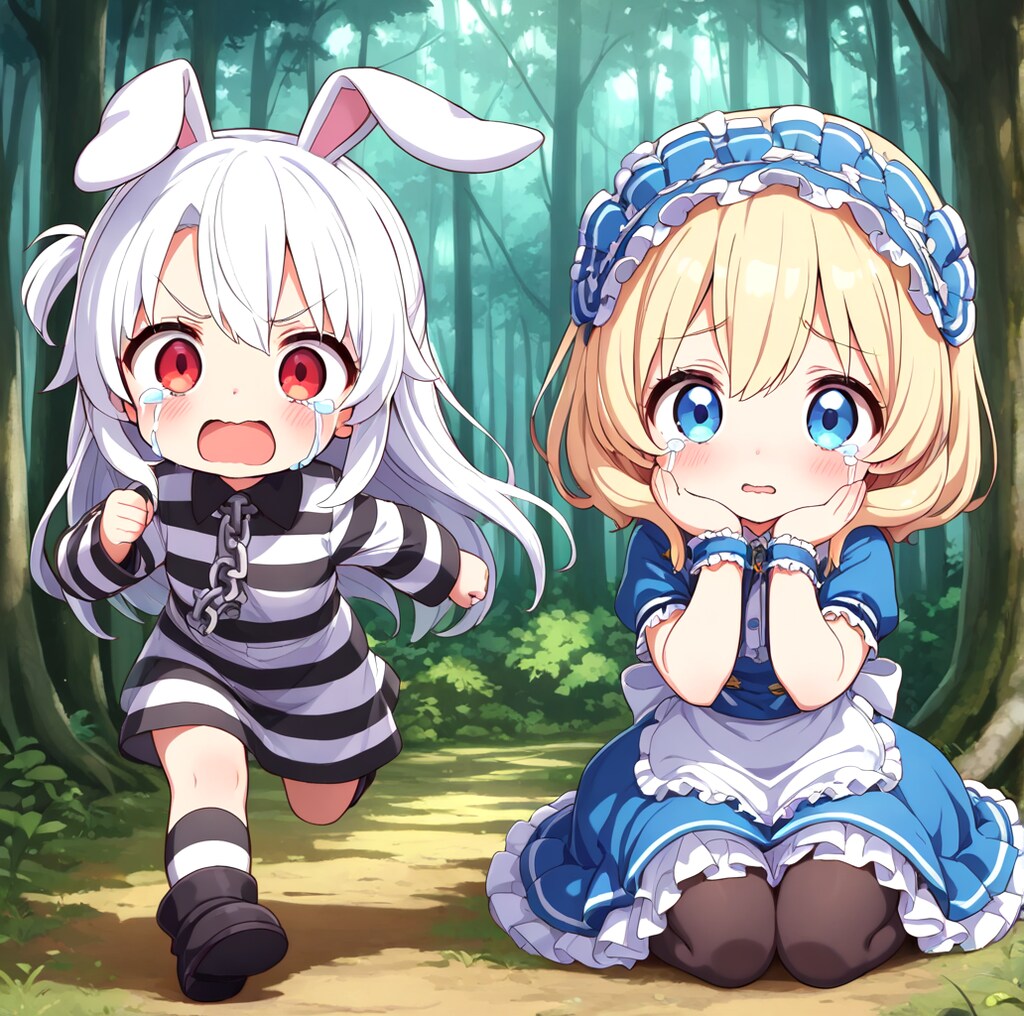 私、こんなうさぎを追いかけたくないよ！！（不思議の国のアリス）