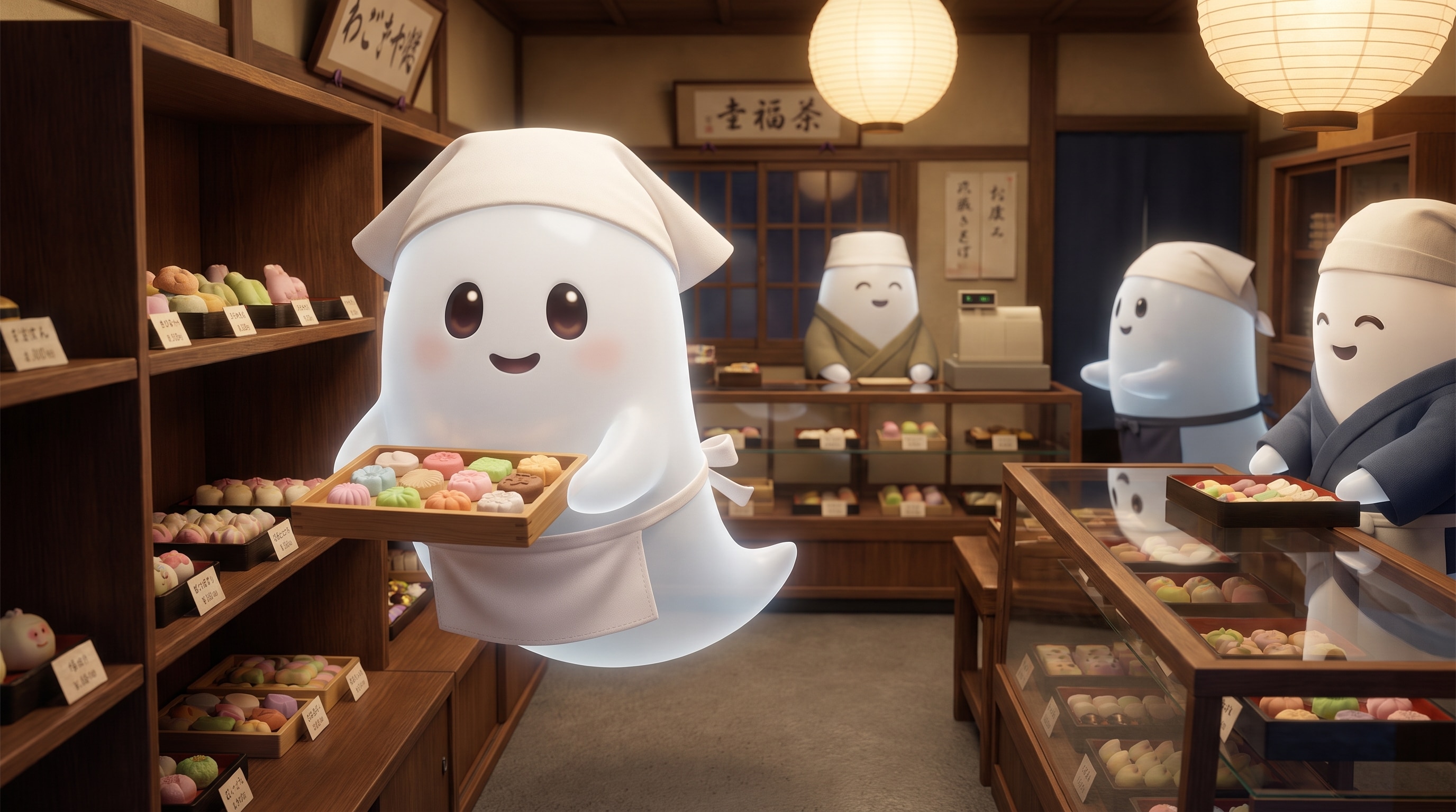 デザートのお化け和菓子職人の落雁 | の人気AIイラスト・グラビア